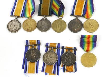 Lot 38 - Three First World War Pairs, each comprising...