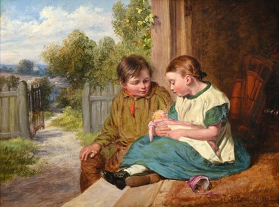Lot 1194 - William Bromley (1835-1888) The Little Mother...