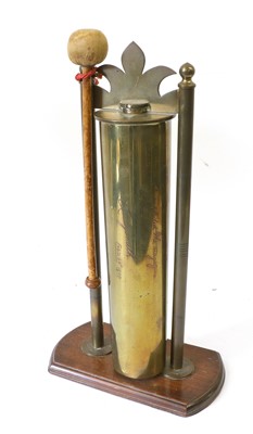 Lot 83 - A Boer War Brass Shell Case Dinner Gong, the...