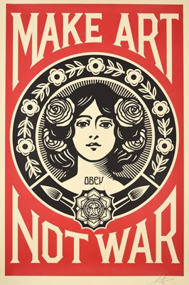 Lot 168 - Shepard Fairey (b.1970) American "Make Art Not...
