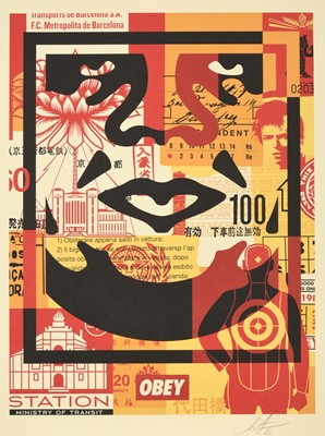 Lot 167 - Shepard Fairey (b.1970) American "Obey 3 Face...