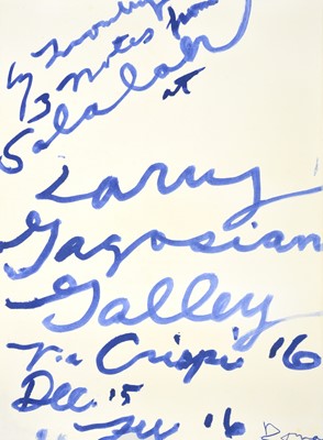Lot 149 - Cy Twombly (1928-2011) American "3 Notes From...