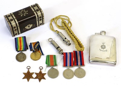 Lot 33 - A First World War Pair, comprising British War...