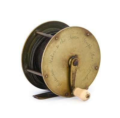 Lot 87 - A Rare Ustonson 4" Brass Fly Winch