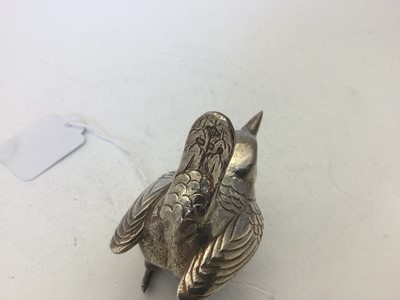 Lot 2082 - An Elizabeth II Silver Model of a Wren