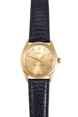Lot 2167 - Rolex: An 18 Carat Gold Automatic Centre...