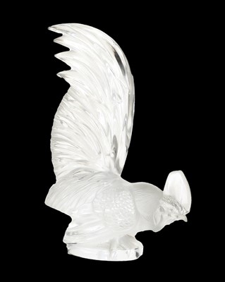 Lot 524 - Lalique, French, A Coq Nain Glass Car Mascot,...