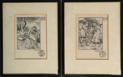 Lot 19 - Crane (Walter) - Original Artwork. Two...