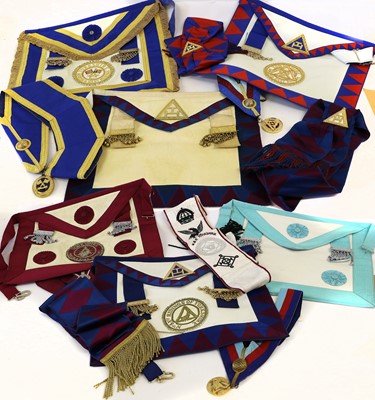 Lot 39 - A Quantity of Masonic Regalia to North and...