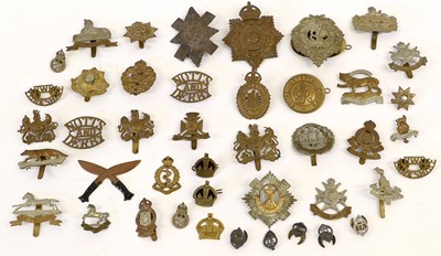 Lot 53 - A First World War Royal Marines Helmet Plate,...