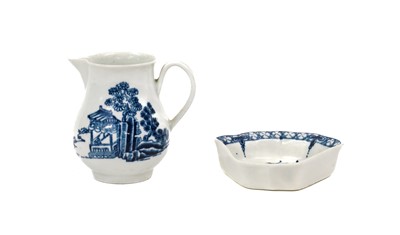 Lot 40 - A Worcester Porcelain Sparrowbeak Cream Jug,...