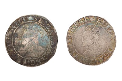 Lot 39 - 2x Elizabeth I, Shillings, both sixth issue...