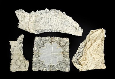 Lot 2043 - Assorted Brussels Lace comprising a Point de...