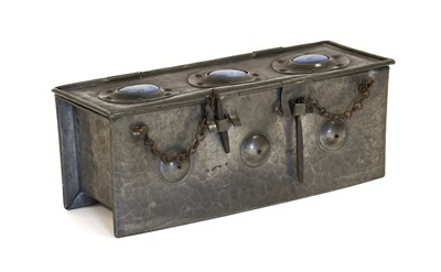 Lot 620 - An Arts & Crafts Pewter Rectangular Casket,...