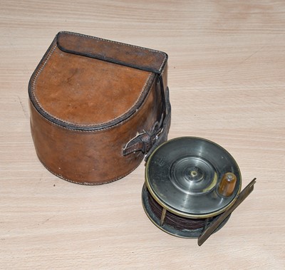 Lot 75 - A J Flint, Dublin 4" All Brass Reel