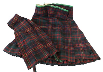 Lot 121 - A First World War Cameron Highlander's Kilt...