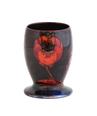 Lot 571 - William Moorcroft (1872-1945): A Flambé Poppy...