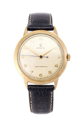 Lot 2185 - Rolex: A 9 Carat Gold Centre Seconds...
