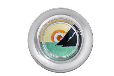 Lot 2062 - A Norwegian Silver and Enamel Dish