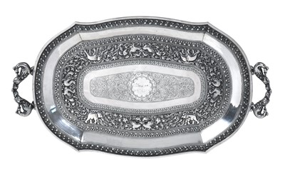 Lot 2048 - A Sri Lankan Silver Tray