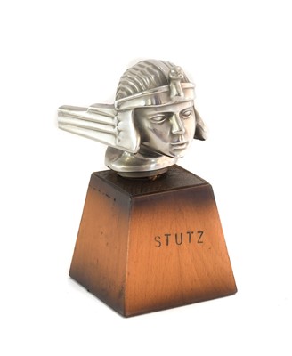 Lot 526 - An American Stutz Nickel Plated Car Radiator...