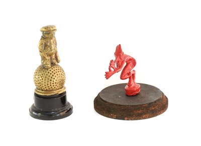 Lot 515 - A Red Painted Car/Motorcycle Mascot, in the...