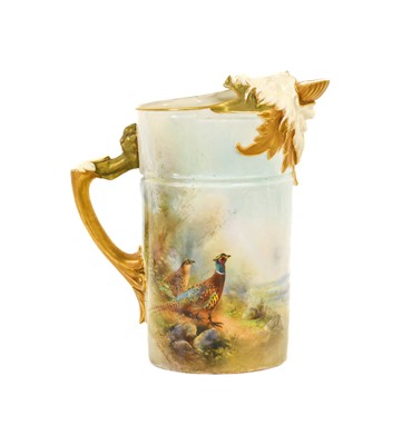 Lot 79 - A Royal Worcester Porcelain Ewer, by James...