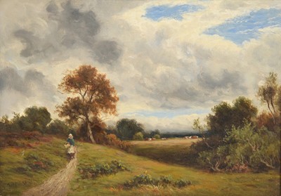 Lot 1078 - Thomas Spinks (1847-1927) “Cloudy Autumn”...