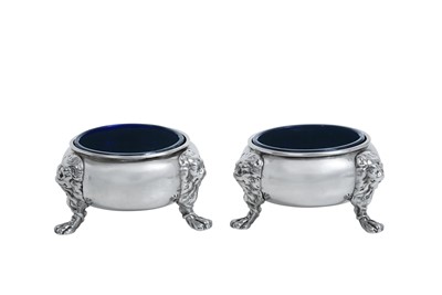 Lot 2003 - Two George II Silver Salt-Cellars