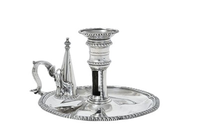 Lot 2016 - A George III Silver Chamber Candlestick