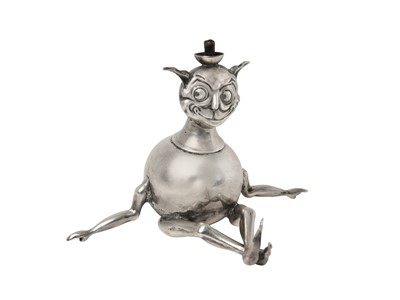 Lot 2103 - A George V Novelty Silver Cigar-Lighter