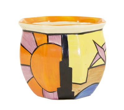 Lot 581 - A Clarice Cliff Bizarre Sunray (Night & Day)...