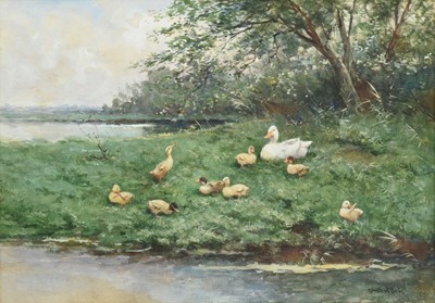 Lot 1094 - Constant David Ludovic Artz (1870-1951) Duck...