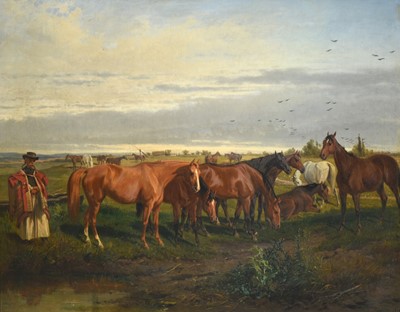 Lot 1064 - Wilhelm Richter (1824-1892) Austrian Grazing...