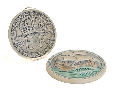Lot 535 - A Pilkington's Royal Lancastrian Circular Wall...