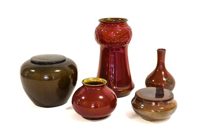 Lot 527 - A Pilkington's Royal Lancastrian Vase and...