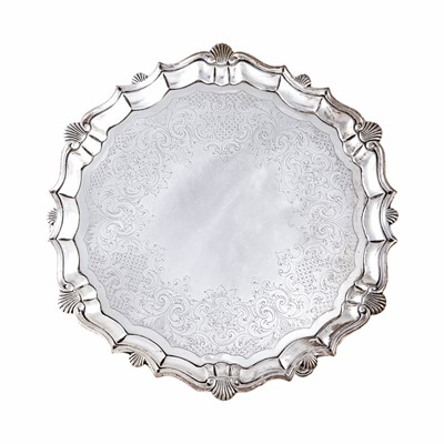Lot 2002 - A George II Silver Salver