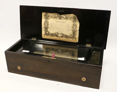 Lot 3165 - A Mandolin Expressive Musical Box, Playing Six Airs