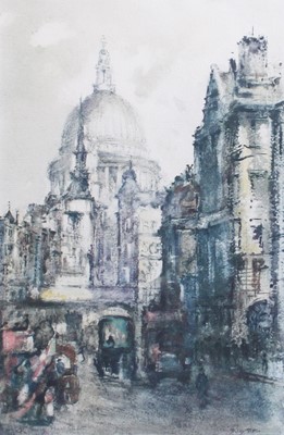 Lot 1147 - After Barry Pittar (1880-1948) View of St Paul'...