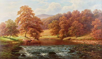 Lot 1096 - William Mellor (1851-1931) "On the Wharfe,...