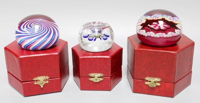 Lot 16 - Three Limited Edition Perthshire Glass...
