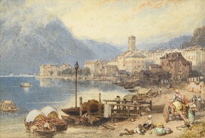 Lot 1009 - Myles Birket Foster RWS (1825-1899) Moored...
