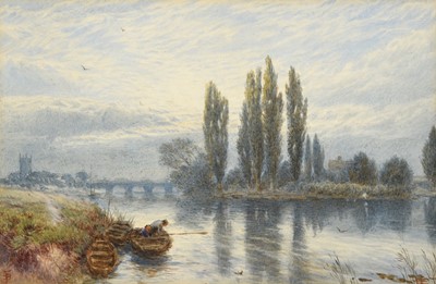 Lot 1004 - Myles Birket Foster RWS (1825-1899) "Henley on...