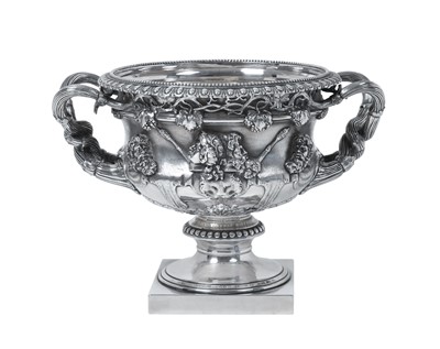 Lot 2102 - An Edward VII Silver Copy of the Warwick Vase