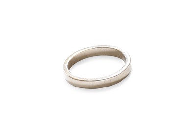 Lot 308 - A Platinum Band Ring, finger size O1/2