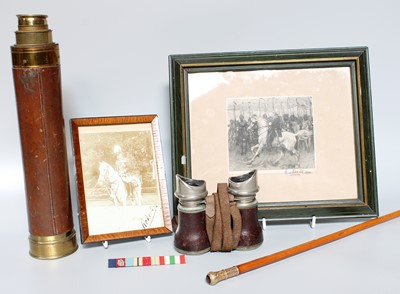 Lot 19 - Military Interest; a photograph of a mounted...
