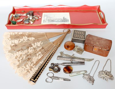 Lot 21 - Various Curiosities, including, scent bottle...