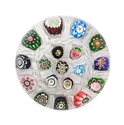 Lot 23 - A Clichy "Chequer" Paperweight, circa 1850,...
