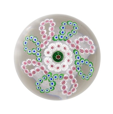 Lot 24 - A Clichy Garland Paperweight, circa 1850, the...