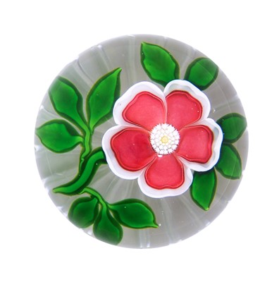 Lot 26 - A Baccarat Dog Rose Paperweight, circa 1850,...